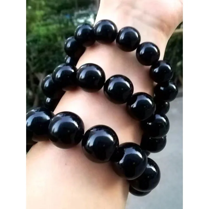 Tibetan-style natural black buffalo horn bracelet, exquisite and fashionable, versatile to match with clothes, national trend, e
