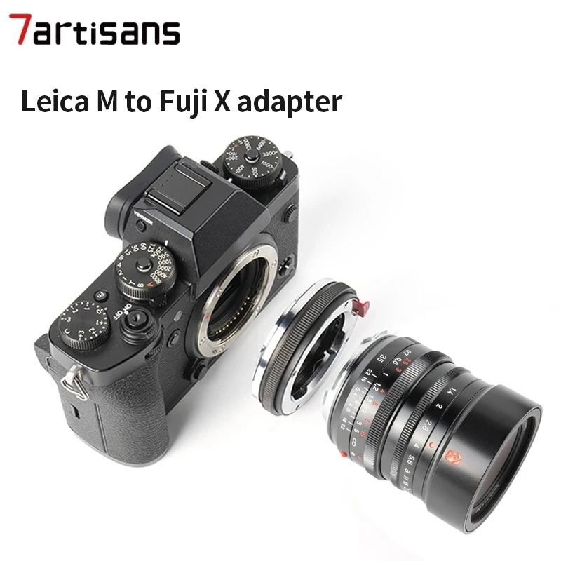 7artisans LM-FX Close-up Adapter Ring for Leica M mount Lens to Fuji X Camera XT50 XT3 Macro Adapter Convertor leica Voigtlander