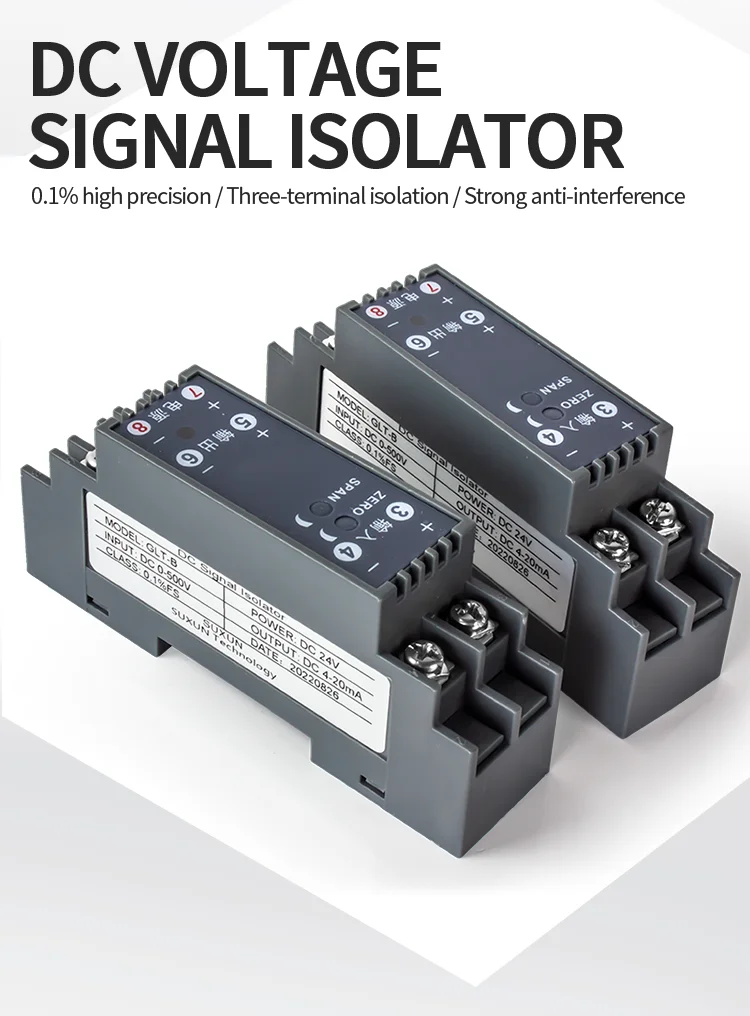 BST-U AC Voltage Transmitter 4-20mA 0-10V 0-5V RS485 Voltage Transducer 0-1000V 0-500V 0-300V 0-200V AC DC Voltage Converter