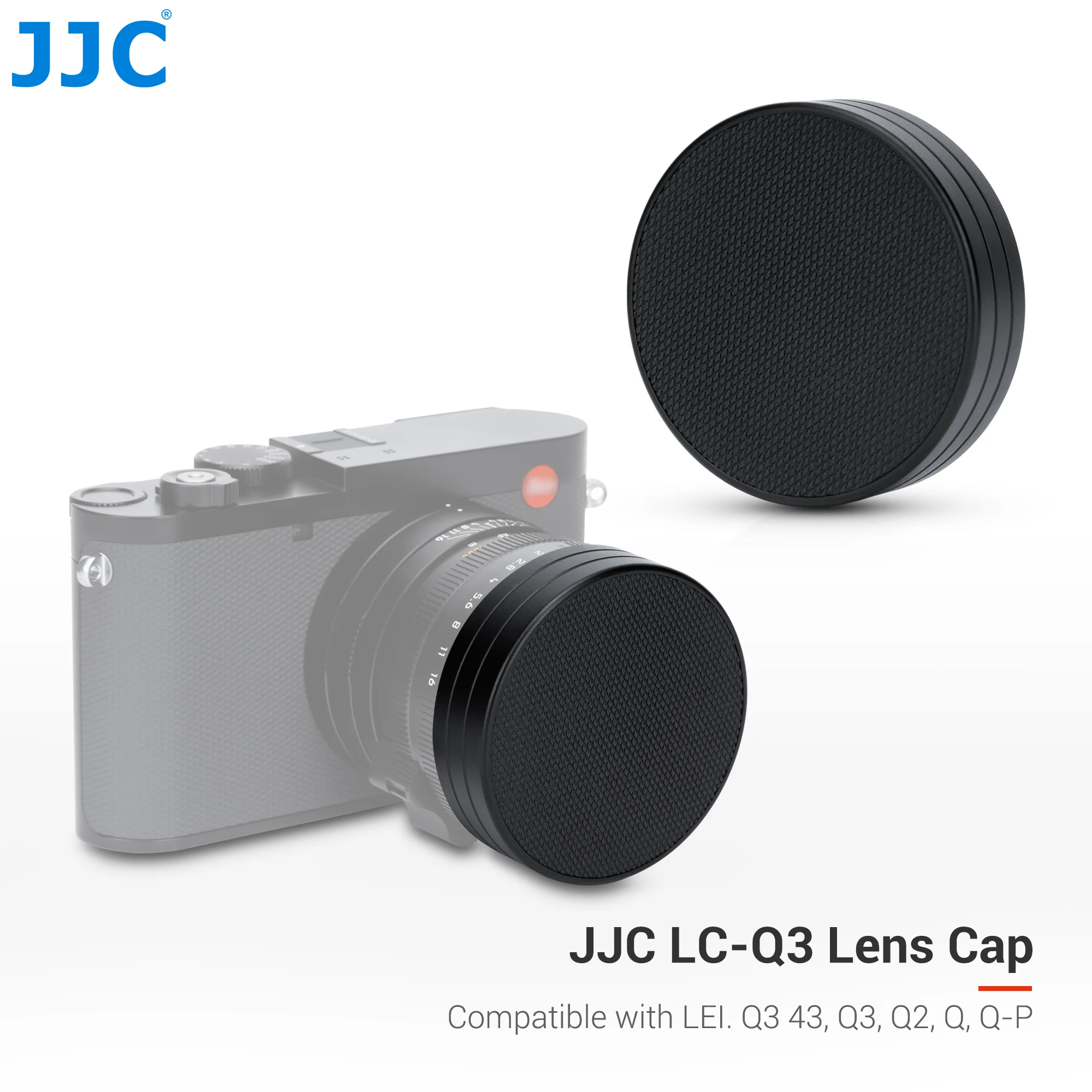 Легкая крышка объектива JJC для Leica Q3 43 Q3 Q2 Q-P, крышка объектива из алюминиевого сплава, защита от царапин, пыленепроницаемые аксессуары для камеры
