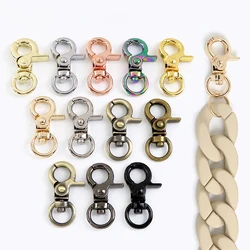 5-30 pz 13mm fibbia in metallo per borsa cinturino girevole chiusura a moschettone fettuccia catena grilletto Clip moschettone portachiavi moschettone accessori