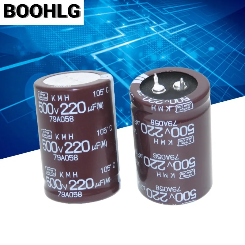 Capacitor eletrolítico do diamante preto de NCC, 220UF, 30x45 quilowatts, 2 PCes