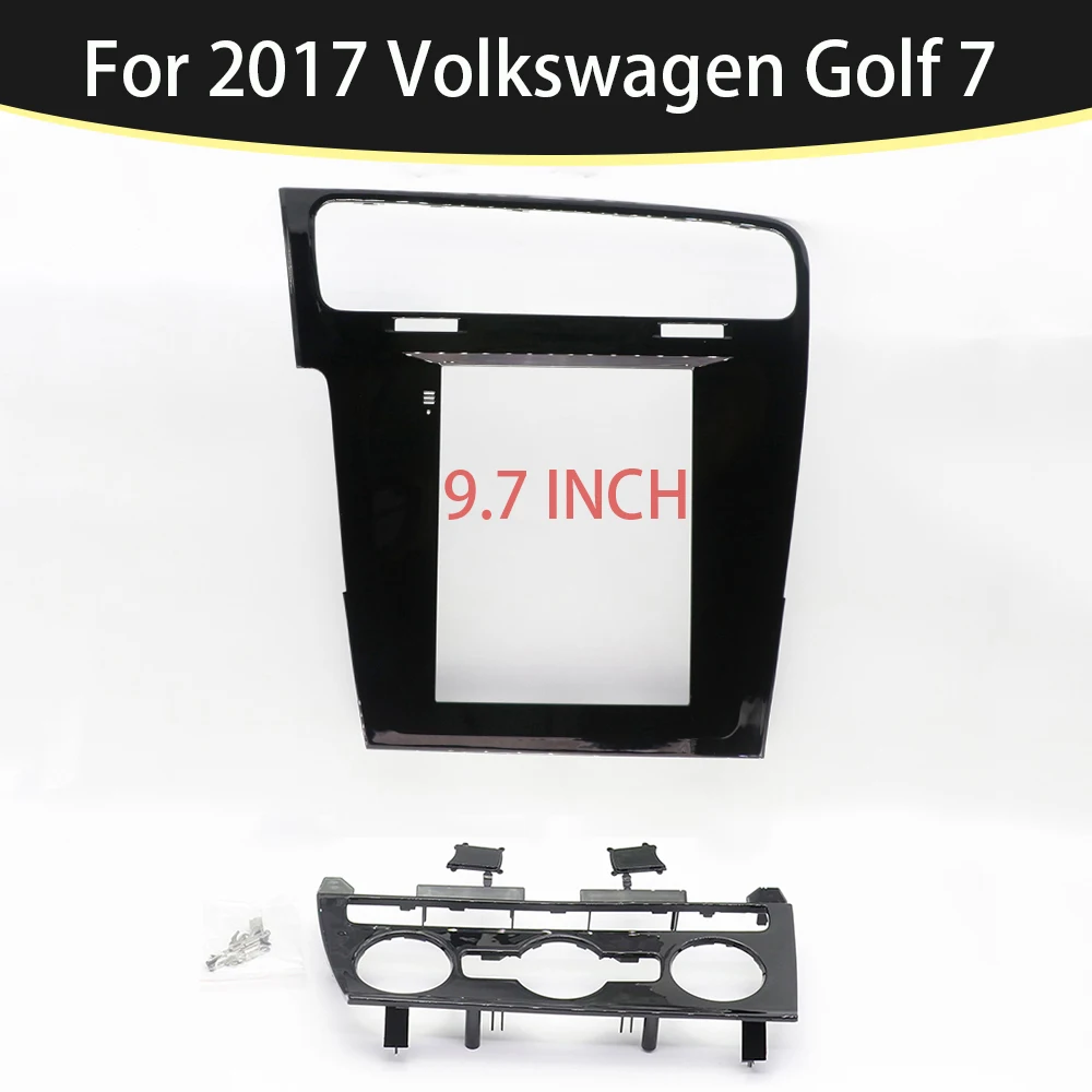 

Для Volkswagen Golf 7, навигация с центральным управлением, вертикальная рамка экрана, 9,7-дюймовая рамка для большого экрана Android