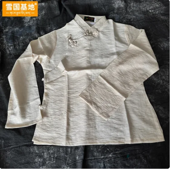 中国 Xizang レディース ソリッド カラー チベット スタイル シャツ