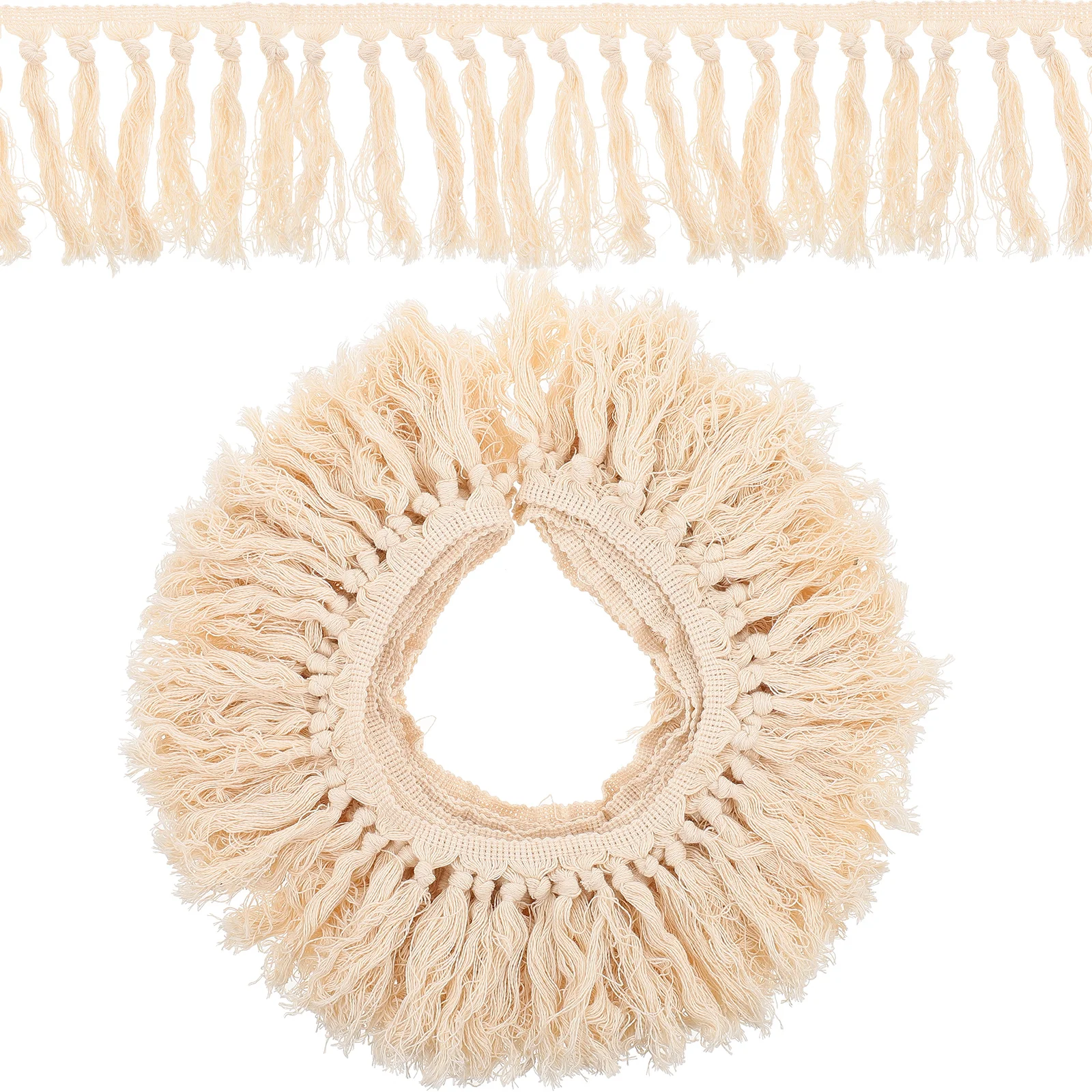 

Tassel Curtain Auxiliary Materials Lace Decoration Trim Sewing Craft Cotton Thread Ribbon for Clothing Polyester Decorative