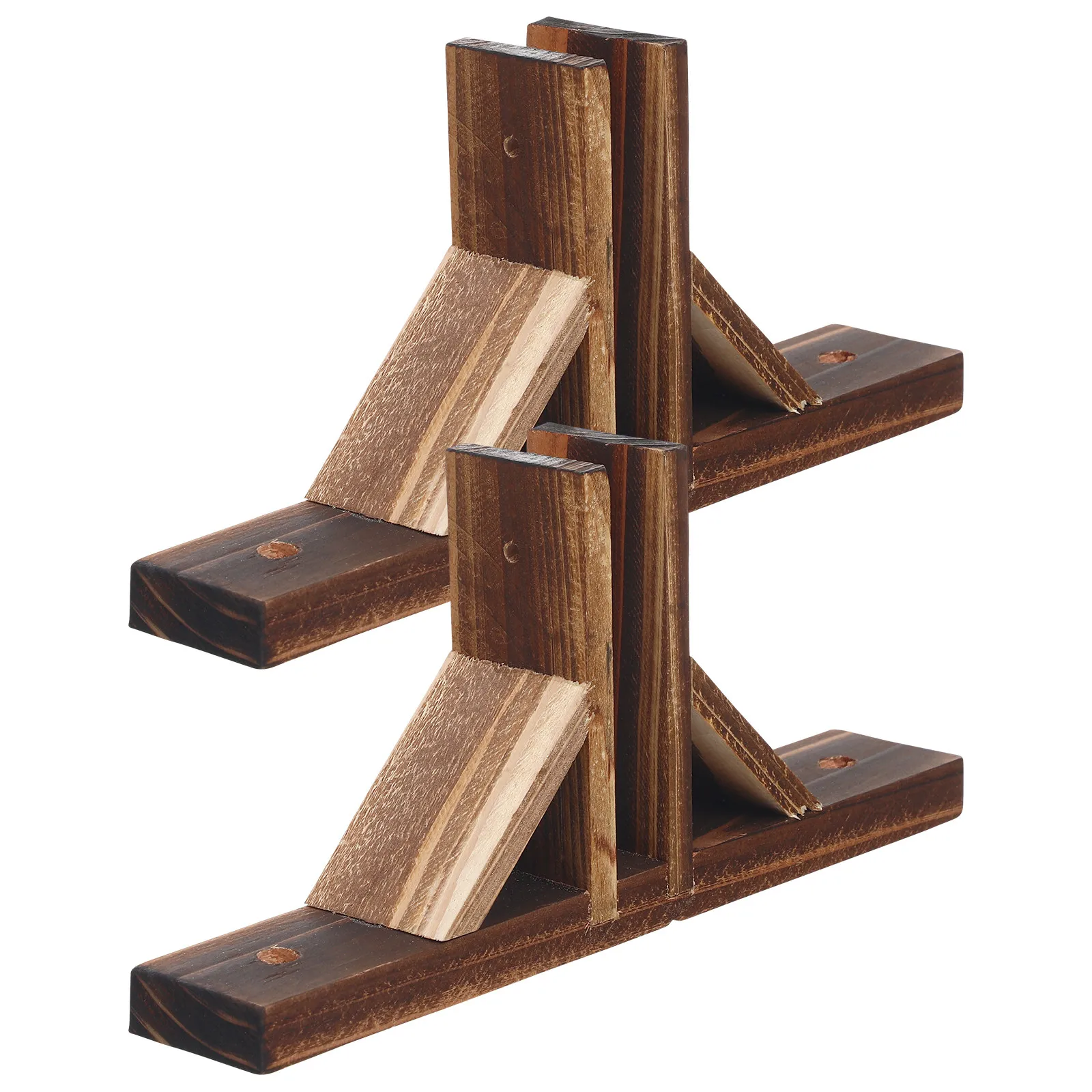 Wooden Garden Fence Stand Holder 2pcs Lawn Picket Fence Base Stabilizer Wood Fence Base Kit for Outdoor Fence Supplies view 4