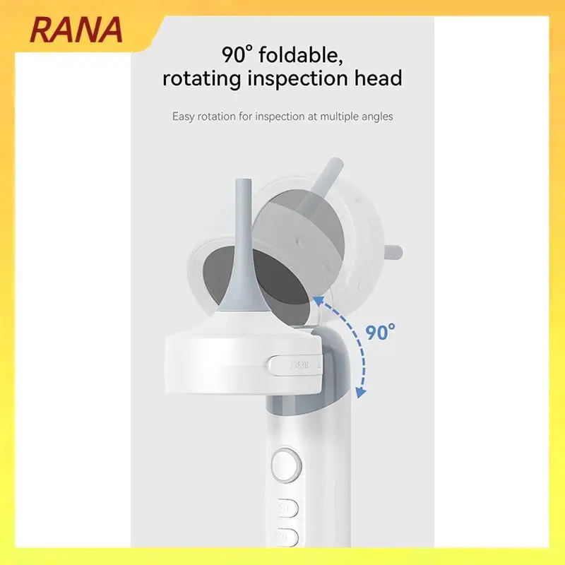 Otoscopio auricolare visivo RANA Endoscopio wireless IPS da 1,38 pollici Telecamera HD 1080P Cera auricolare Pulito Scatta foto Video Ispezione dell'orecchio