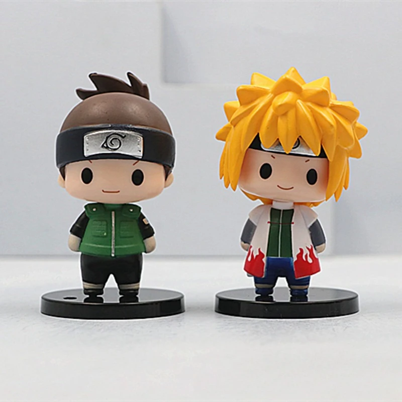 

6Pcs Anime Naruto Uzumaki Naruto Jiraiya Namikaze Minato Hyuga Hinata Action Figure Kawaii PVC Model Doll Toy Kids Birthday Gift