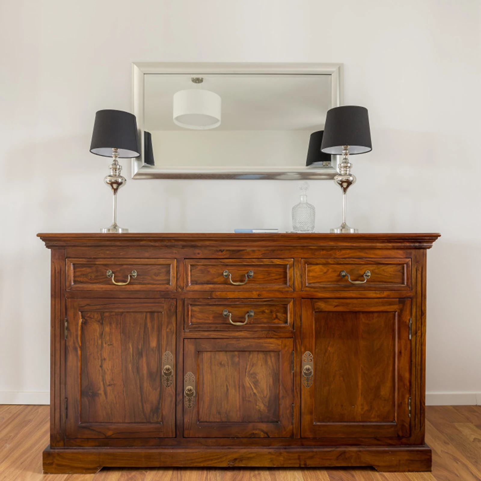 

Retro Bronze Cabinet Pulls Vintage Door Handles Furniture Hardware Drawer Knobs Chinese Style Wardrobe Handle Solid