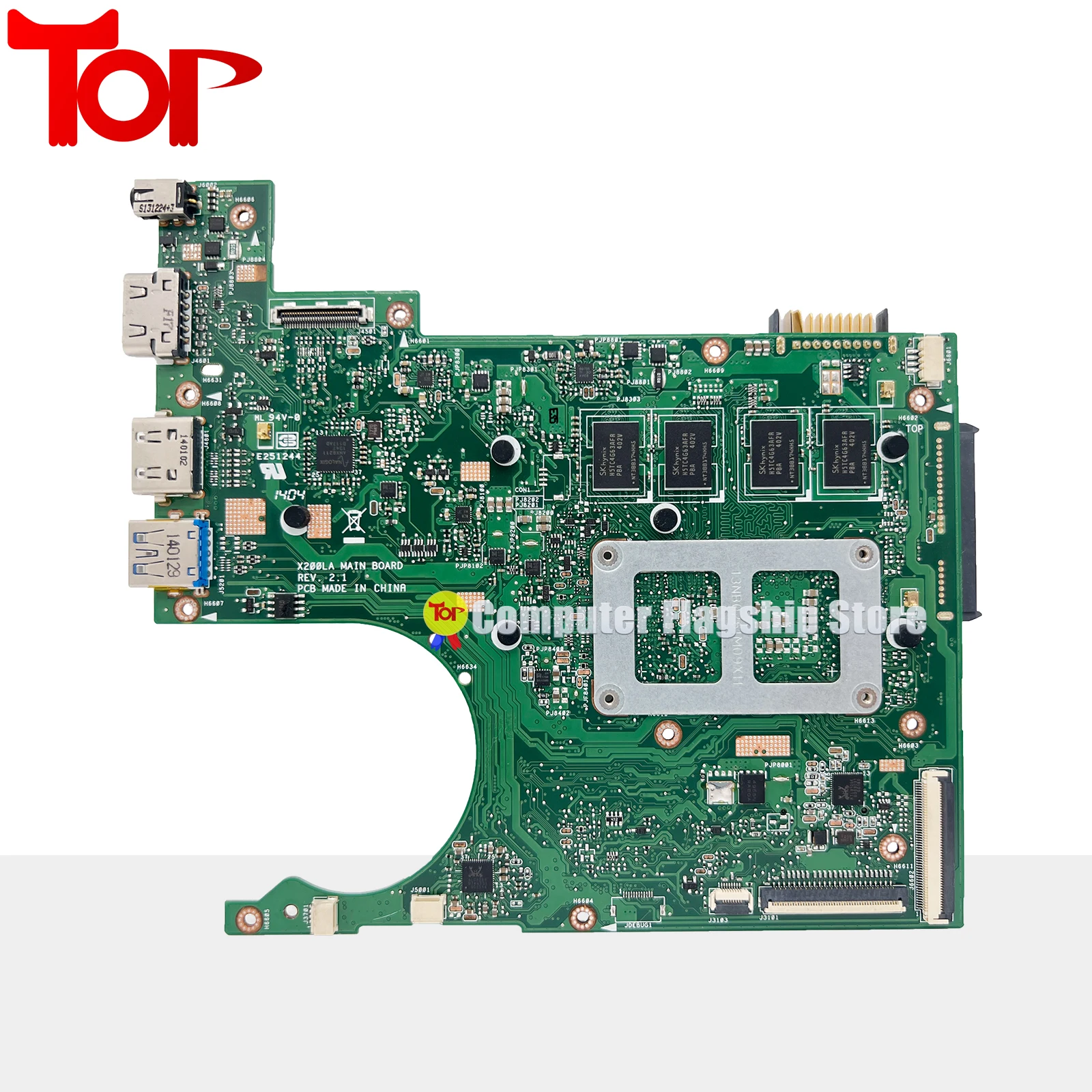 KEFU X200LA Laptop Motherboard For ASUS X200L F200L F200LA I3 I5 4G-RAM Mainboard 100% Working