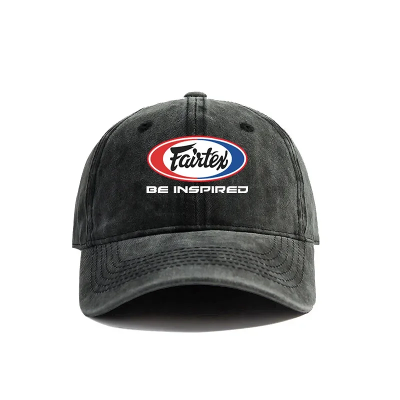 Fairtex Be Inspired Baseball Cap Summer Distressed Dad Hats Men Outdoor Adjustable Cotton Caps