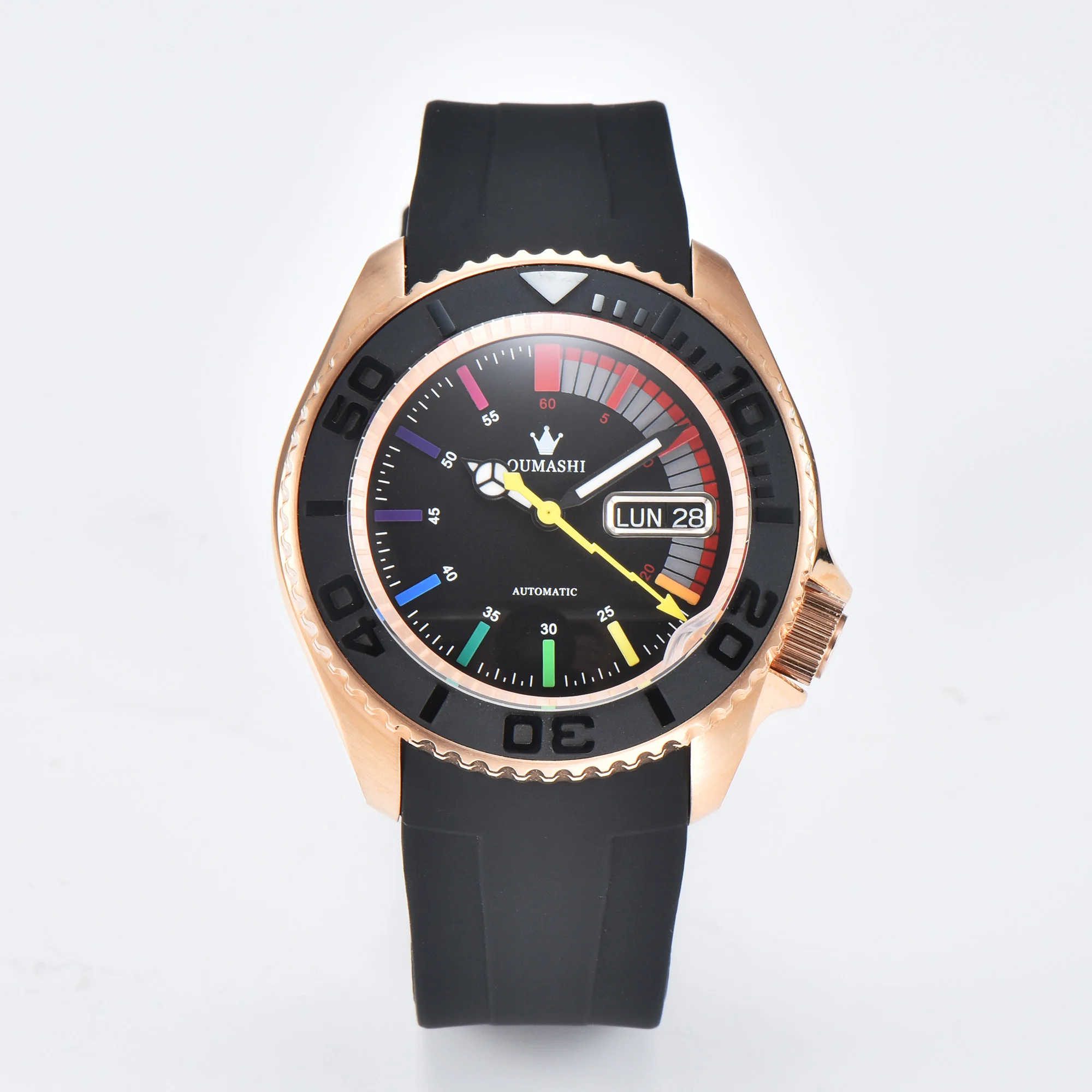 مشاهدة الملحقات وزارة الدفاع ساعة عالية الجودة الفصل الدائري صالح NH35 NH36 ساعة حافظة استبدال البلاستيك الصلب الحلقة الداخلية حجم 30.3*27.3 مللي متر