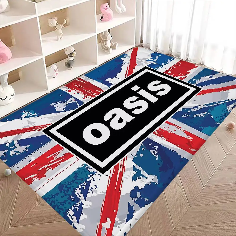 Rock Band O-Oasis Bathroom Mat INS Style Soft Bedroom Floor House Laundry Room Mat Anti-skid Welcome Doormat