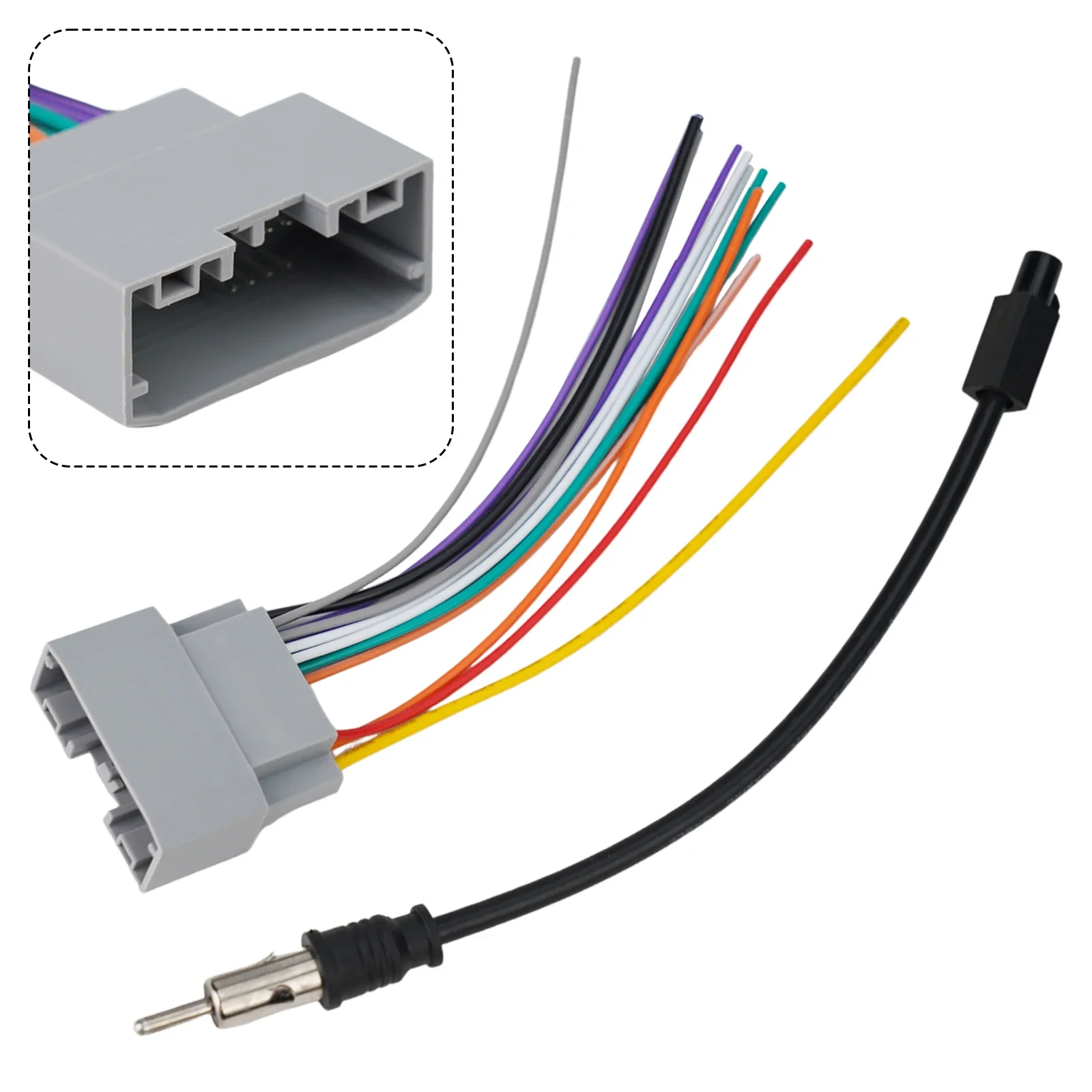 Câble adaptateur radio stéréo de voiture, fil SFP et antenne pour Jeep, Dodge, Commander, Grand, TraffFor Pages, Patr