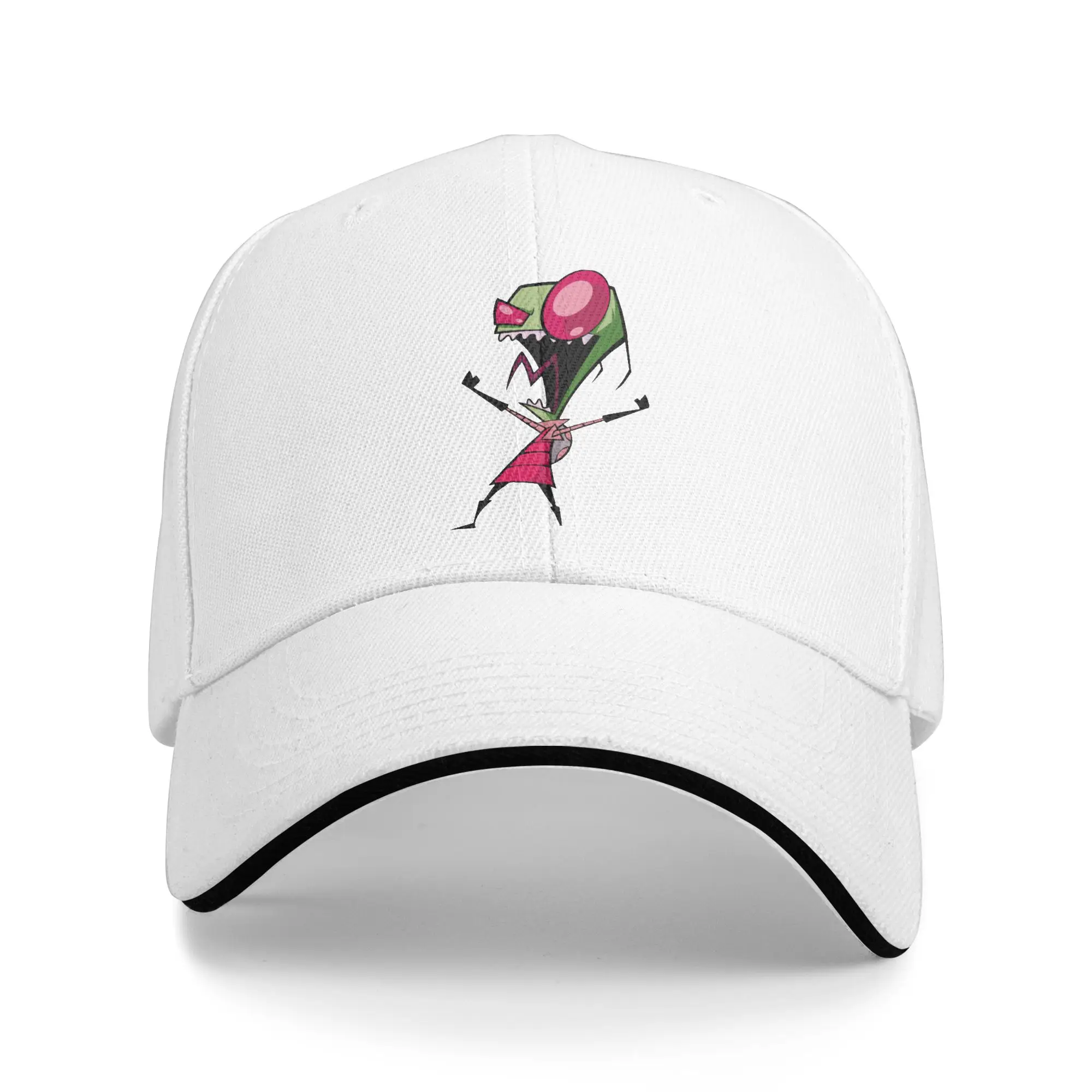 Invader Zim Cartoon Baseball Cap Hip Hop Characters Sandwich Caps Unisex Polyester Dad Hat Sport
