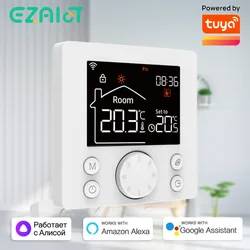 EZAIOT Smart termostato riscaldamento a pavimento Tuya WiFi temperatura telecomando caldaia a Gas elettrica termoregolatore ad acqua scarno