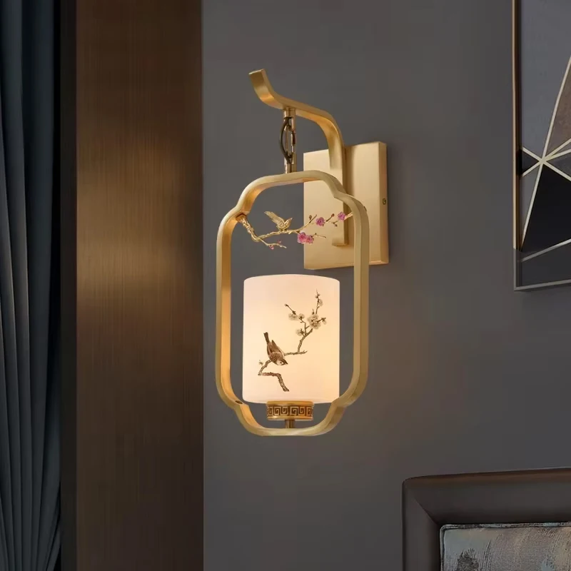 China Creative Retro Wall Lamp Living Room Background LED Wall Light Modern Simple Bedroom Bedside Lamp Staircase Aisle Lighting image 2