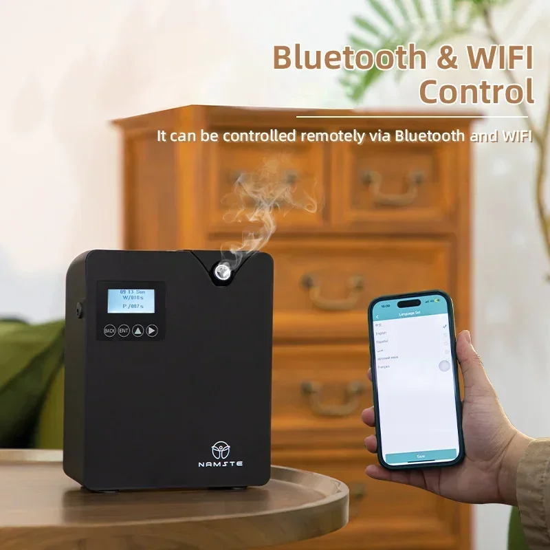 

Aroma Diffuser Home Perfume Scent Machine Fragrance Air Freshener Essential Oil Waterless Flavoring Timer WIFI Bluetooth Control