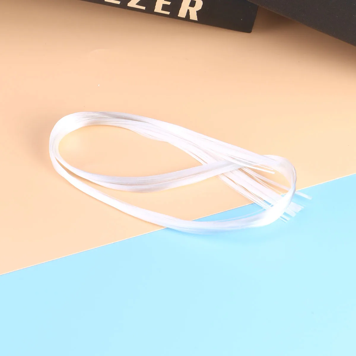 1pc 50cm ferramenta de extensão de fibra de vidro fibra para arte diy salão uso fibras brancas para extensão de unhas salão de beleza fibra de vidro