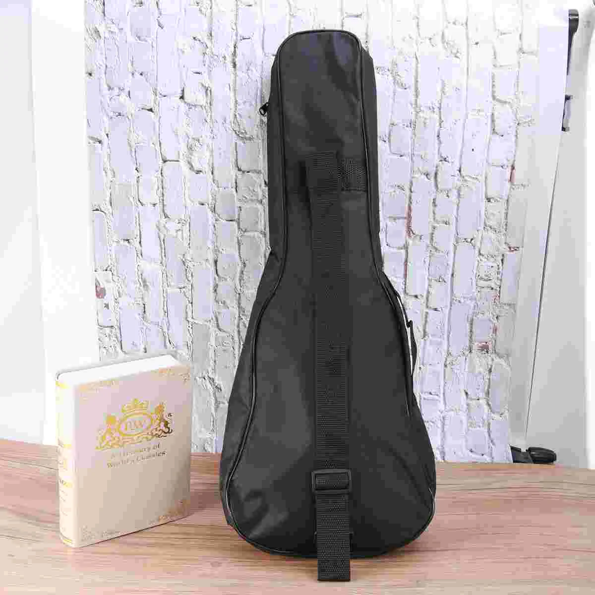 23 Inch Anti-Water Sponge Guitar Bag Carry Case Acoustic Folk Guitarra Case Stringed Instruments Package (Black)