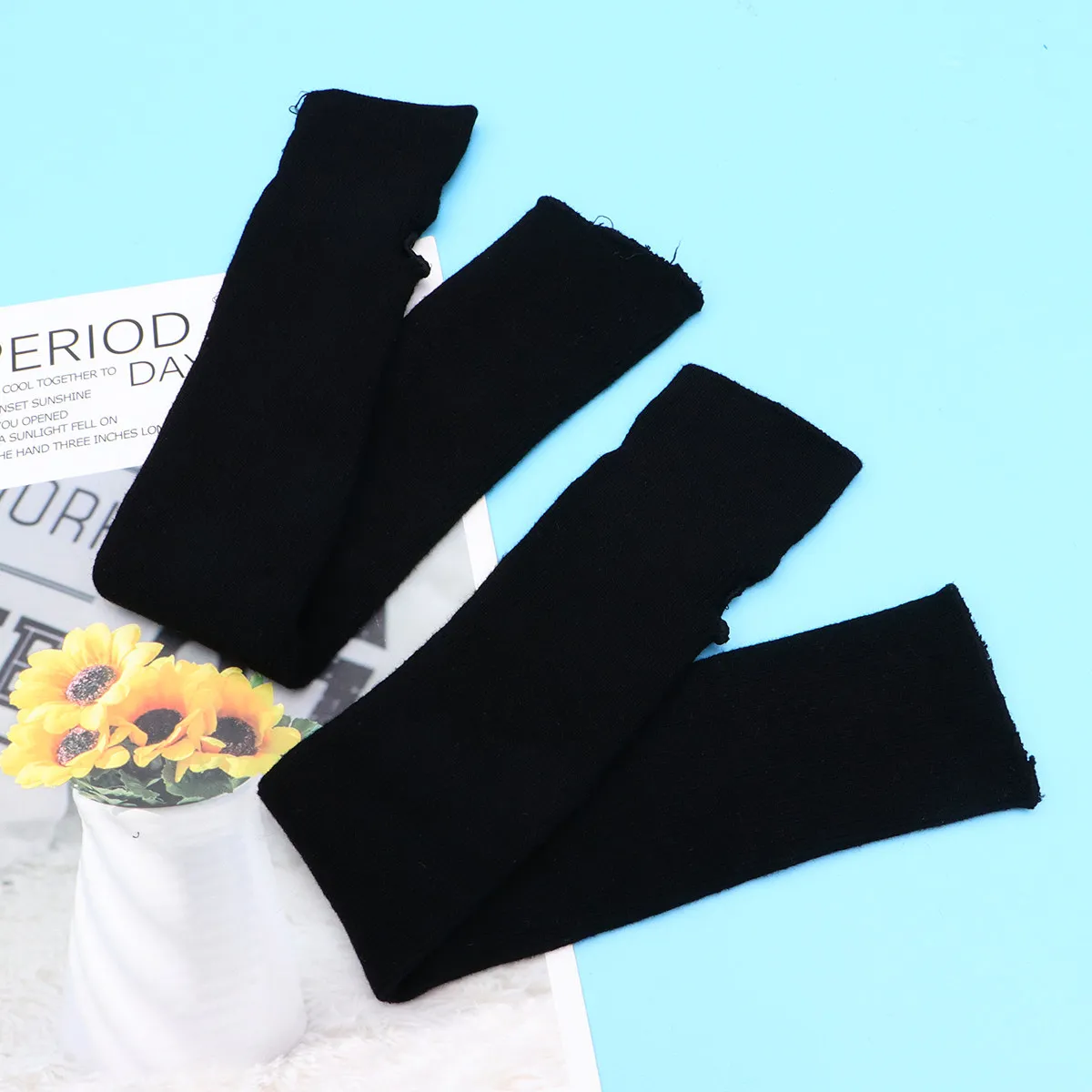 

1Pair Warm Forearm Sleeve Knitting Cotton Long Cuff Cold Protection for Cycling Driving Fishing Running Winter Cuff