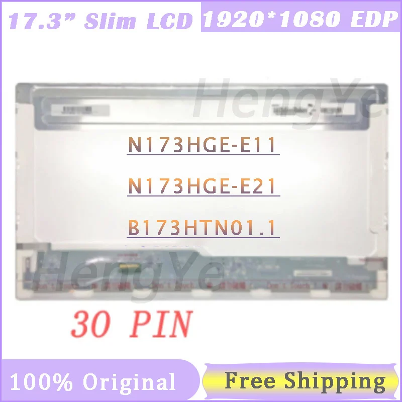 

Laptop LCD Screen 17.3 Inch B173HTN01.1 Fit N173HGE-E11 N173HGE-E21 for ASUS G74SX-A1 FX71/MSI GL72 GP72 GS70 MS-1795 30pins