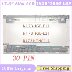 Schermo LCD per Laptop 17.3 pollici muslimfit N173HGE-E11 N173HGE-E21 per ASUS G74SX-A1 FX71/MSI GL72 GP72 GS70 MS-1795 30pin