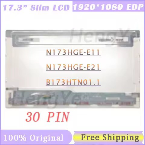 Laptop LCD Screen 17.3 Inch B173HTN01.1 Fit N173HGE-E11 N173HGE-E21 for ASUS G74SX-A1 FX71/MSI GL72 GP72 GS70 MS-1795 30pins