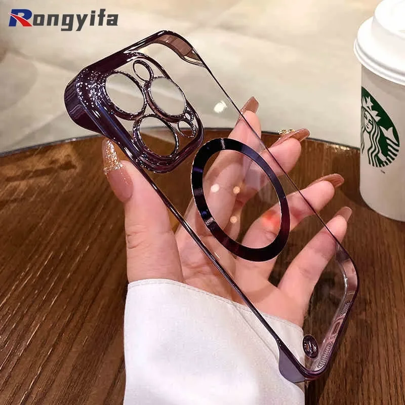 حافظة لهاتف سامسونج جالاكسي S24 S23 Plus S24 + S23 + Ultra S23 FE Note 20 Ultra 10 + 9 حافظة هاتف بسيطة بدون إطار غطاء خلفي شفاف