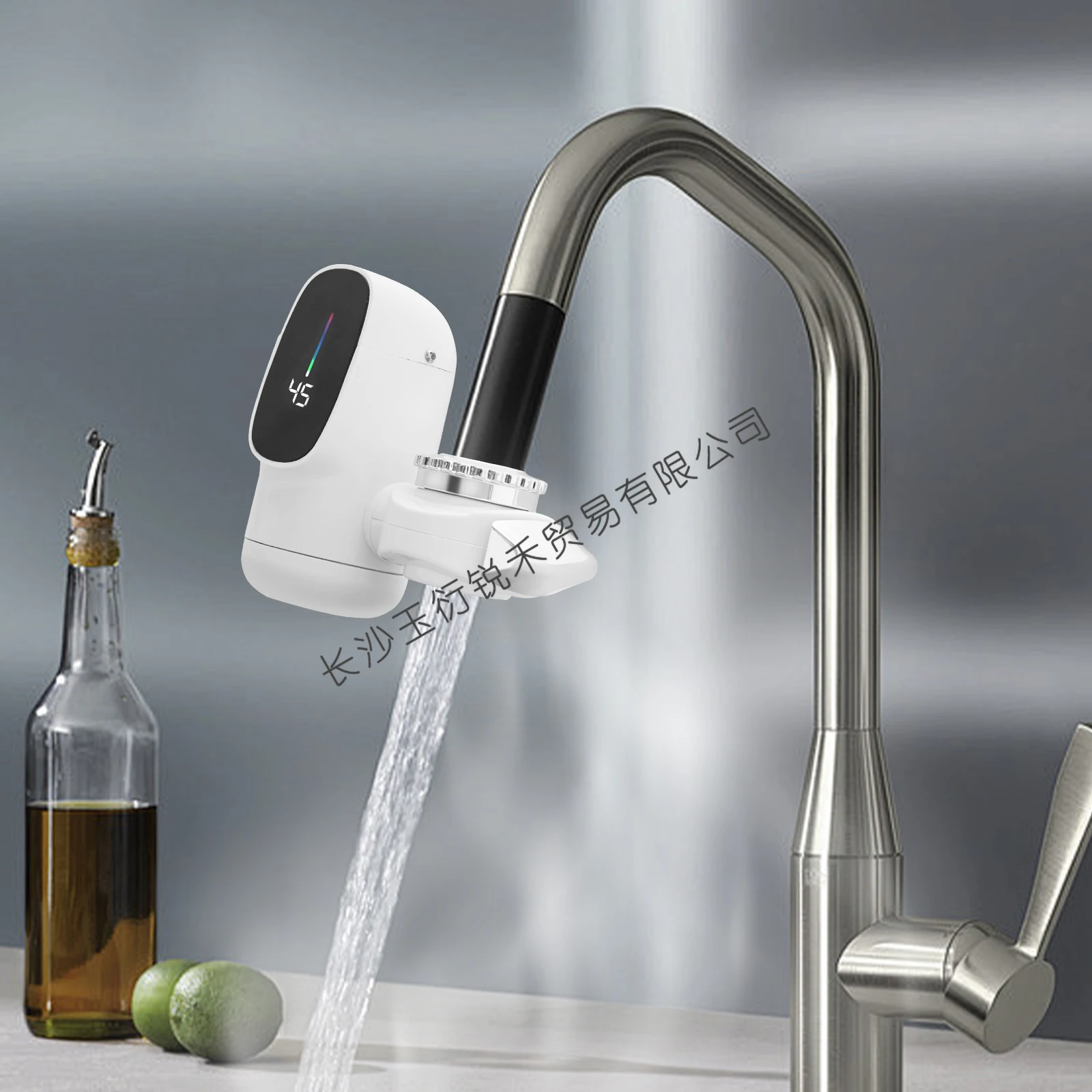 

caliente instantáneo alta eficiencia 2500W, 86-104 °F calentador agua instantáneo para cocina accesorios baño, IPX4, 110V/220V