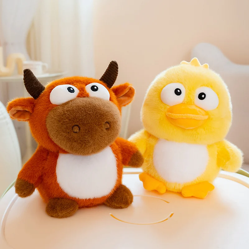 

14/20cm Kawaii Small Animal Toys Soft Stuffed Dinosaur Duck Bunny Plush Toy Doll Birthday Gift for Girls Boys Kids Home Decor