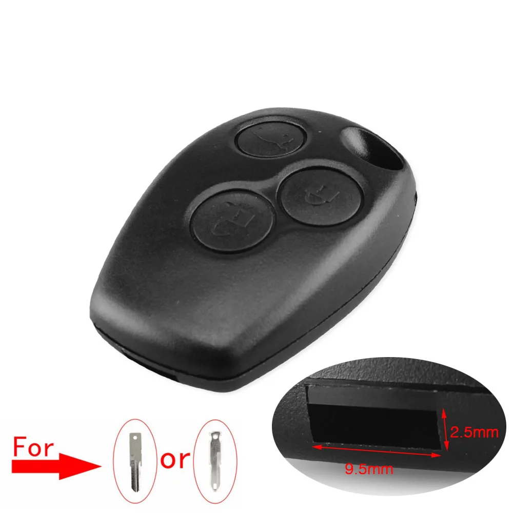 KEYYOU 3 Buttons Remote Key Shell Case For Renault Duster Modus Clio DACIA Logan Sandero Twingo