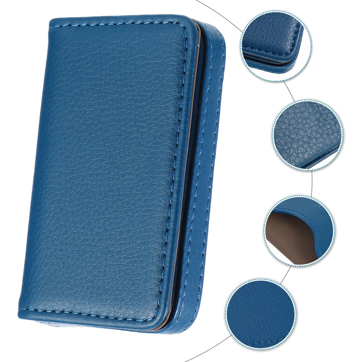 

1Pcs Business Card Holder PU Case Magnetic Portable Name Card Box Simple Chic Design for Credit Gift Cards Storage