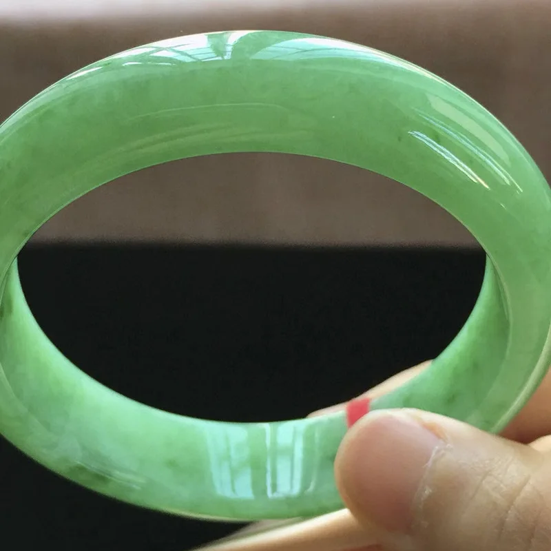 Factory Wholesale Myanmar Natural Emerald a Kind of Old Man Green Jade Bracelet