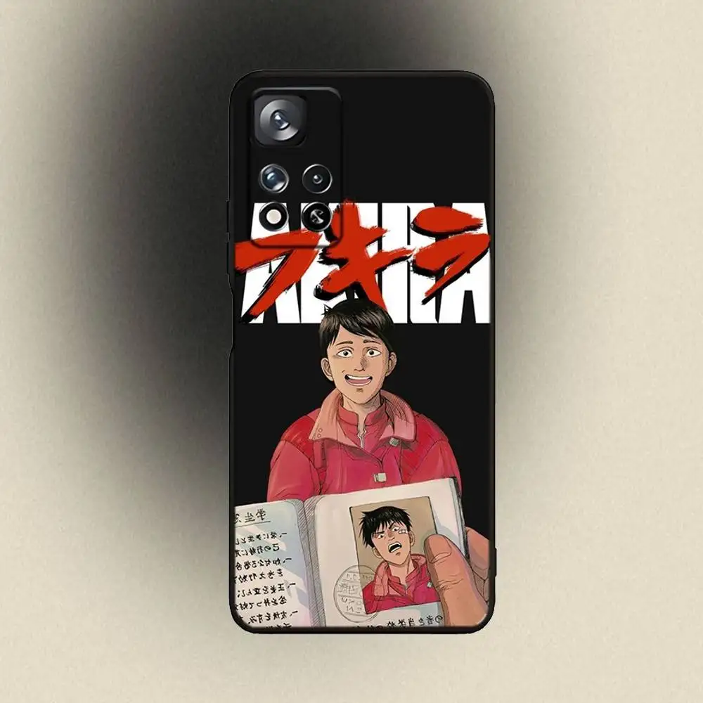 أنيمي أكيرا الأحمر بارد حالة الهاتف لسامسونج غالاكسي A 91,80,73,72,53,52,51,22,5G، زائد، J، ملاحظة غطاء أسود ناعم