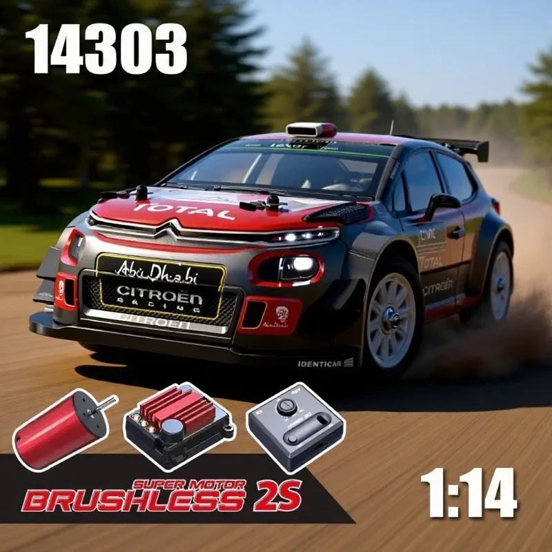 MJX 14303 14304 Remote Control Car 1:14 Flat Run Remote Control Car Brushless Motor High Speed Drift Car Model Toy
