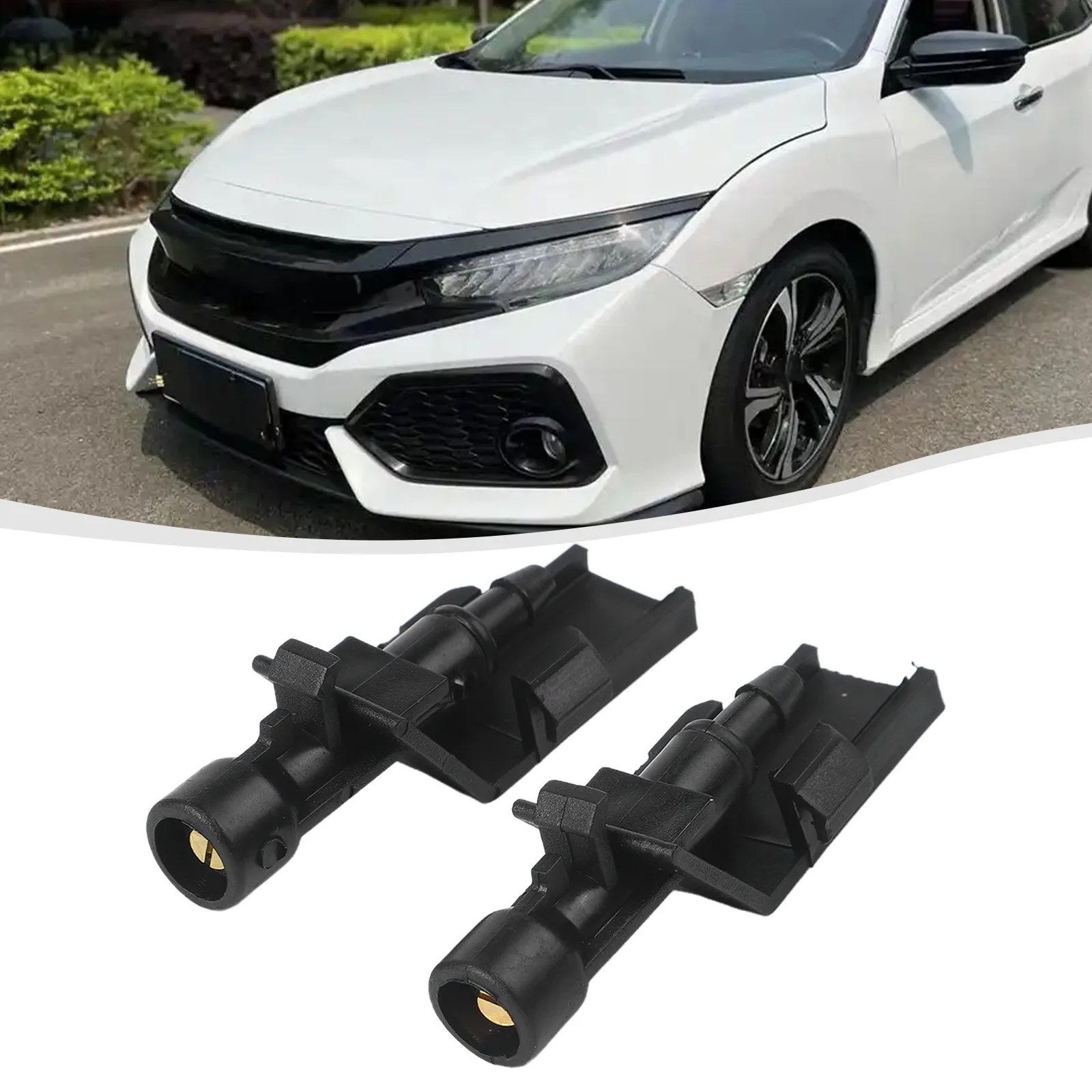 

For Honda Civic 2017-2021 Front Washer Nozzles Windscreen Wiper Nozzles DIY Repair Front Windscreen Washer Nozzles