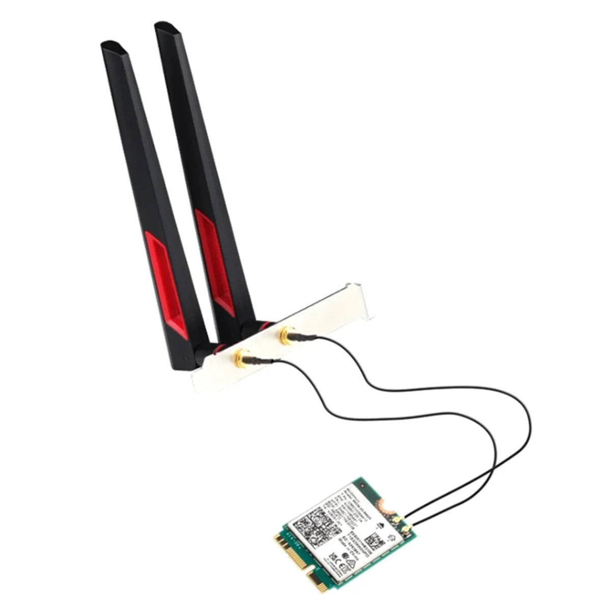 

For Intel BE200 WiFi 7 M.2 Card Bluetooth 5.4 BE200NGW 2.4G/5G/6GHz Wireless Adapter Network Card with Antennas(10Dbi)