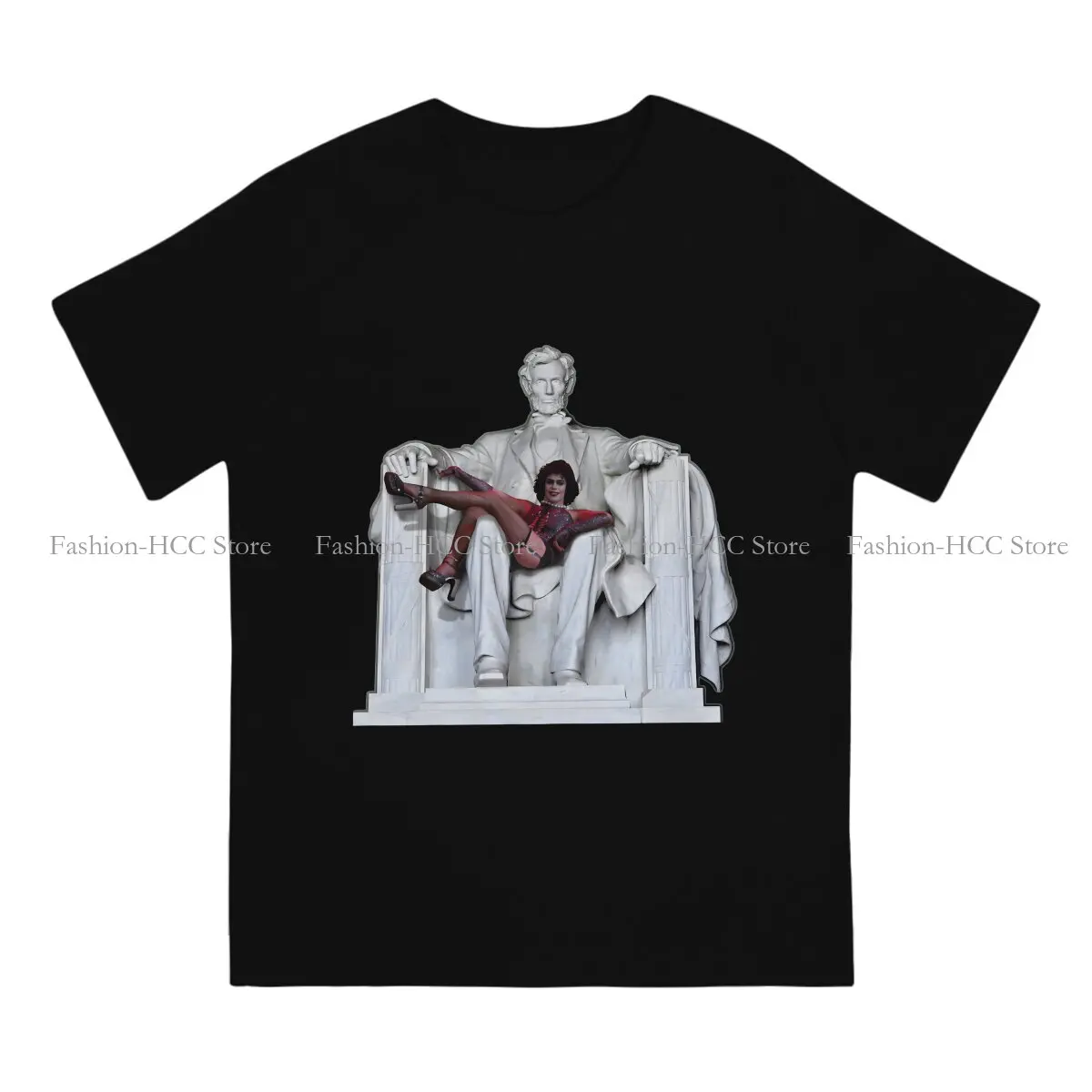 Frank Furter At The Lincoln Memorial Newest Polyester TShirts The Rocky Horror Picture Show Men Style T Shirt Round Neck