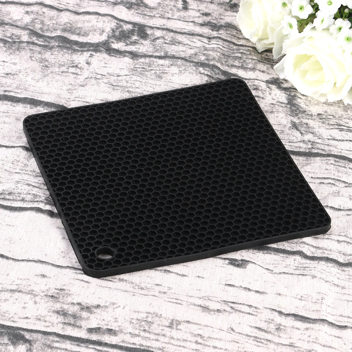 

Silicone Placemat Heat Resistant Non-Slip Waterproof Table Mat For Kitchen Dining Office Dish Coaster Round Square