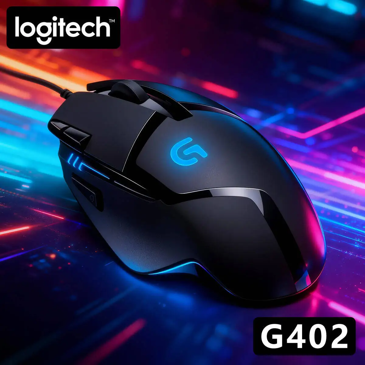 

Проводная мышь Logitech G402, киберспортивная игра, посвященная редактируемым макрокомпьютером, настольным ноутбуком, ест курицы CSGO