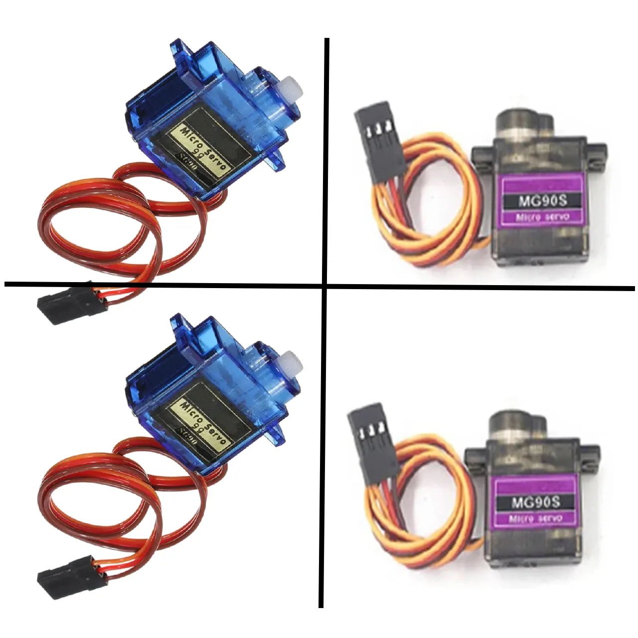 5pcs MG90S Metal Gear Digital 9g Servo SG90 For Rc Helicopter Plane Boat Car MG90 9G Trex 450 RC Robot Helicopter