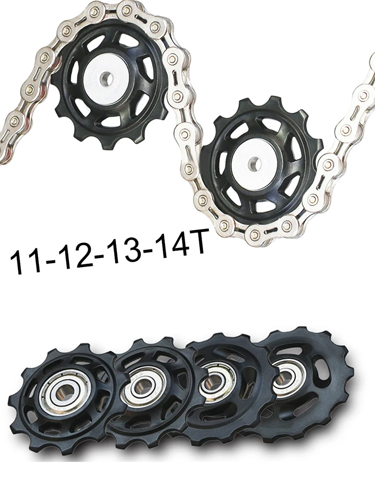 AliExpress Bicycle Rear Derailleur Jockey Wheel 11T 11T 13T 14T Bike Guide Wheel Durable Road Bicycle Rear Derailleur Pulley Roller