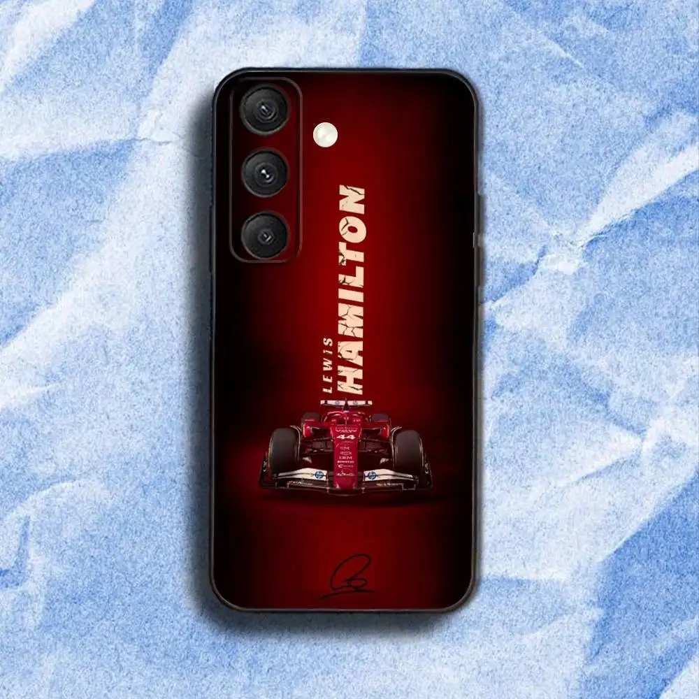 Etui na telefon 44 L-Lewis H-Hamilton-ES do Samsunga S 25,24,23,22,30,21,10,9, Ultra, Plus, Lite, FE, 4,5G, czarne, miękkie etui