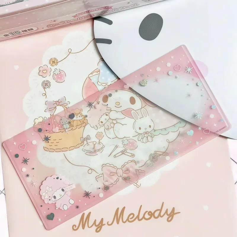 Kawaii Sanrio Hello Kitty My Melody Cinnamoroll Hard Bill Clip Card Sleeve Protection Concert Ticket Clip Cute Star Chasing Toys view 4