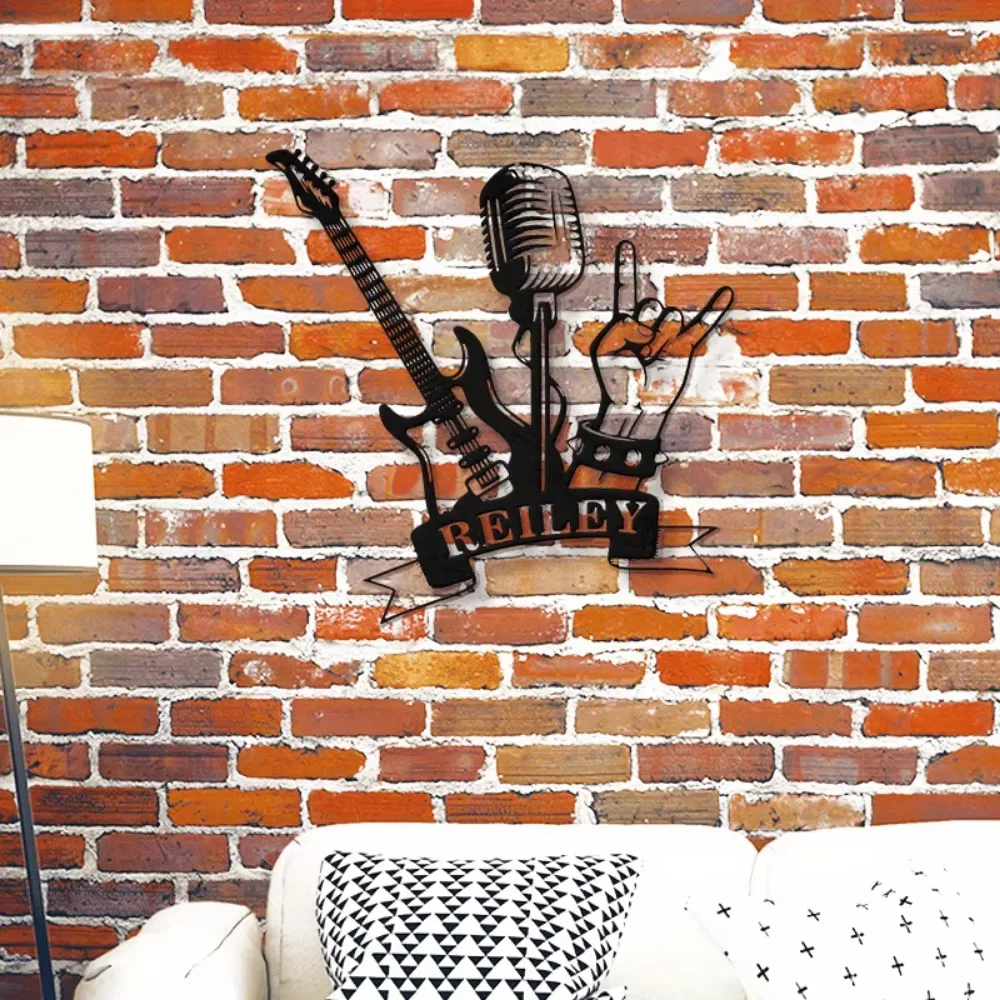 

Personalized Handmade Rock & Roll Wall Art Durable, Versatile for Studios & Outdoor Band Sign, Unforgettable Gift for Music Fans