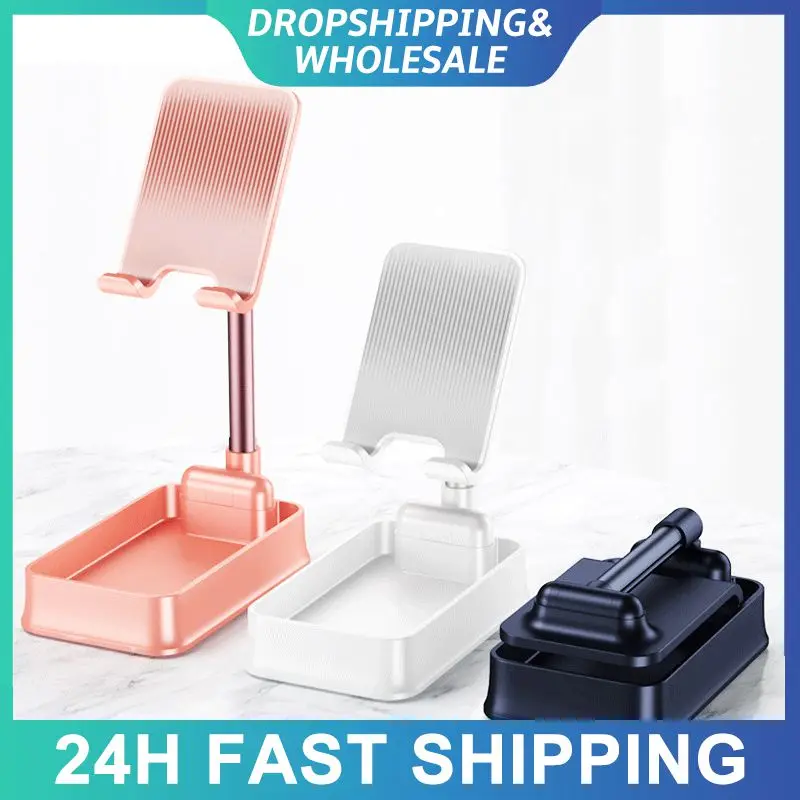 Portable Desk Stand Holder Universal Lazy Bracket Retractable Adjustable Mobile Phone Bracket Stand For Smartphone Phone Holder