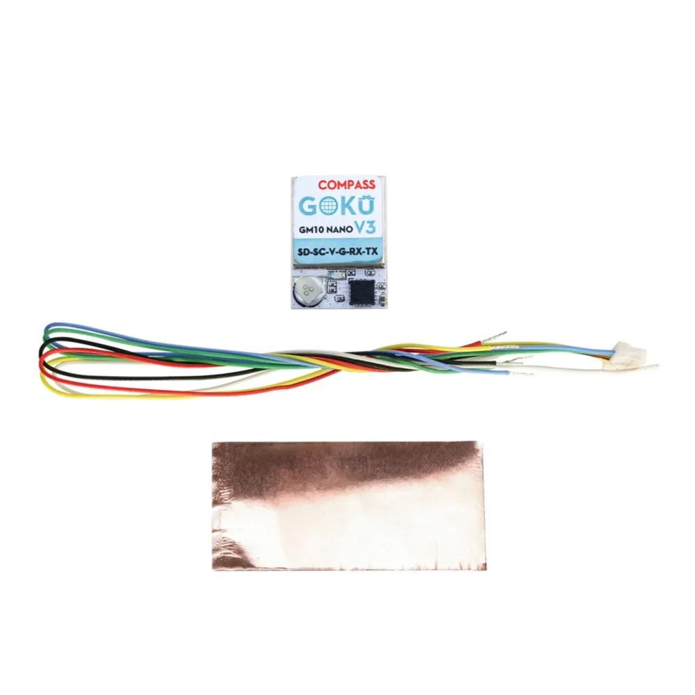 وحدة Flywoo GOKU GM10 V3 GPS مع شريحة M10050 GNSS، تحديد موضع دقيق للغاية لطائرة بدون طيار FPV، أجزاء ثابتة ذات الجناح RC DIY