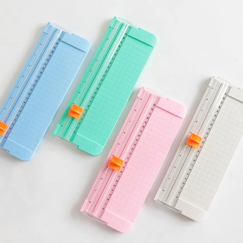 Multi-in-1 Paper Cutter with Extending Scale Ruler Dual-scale Paper Trimmer Fit for Photo Label Cardstock Craft Projects