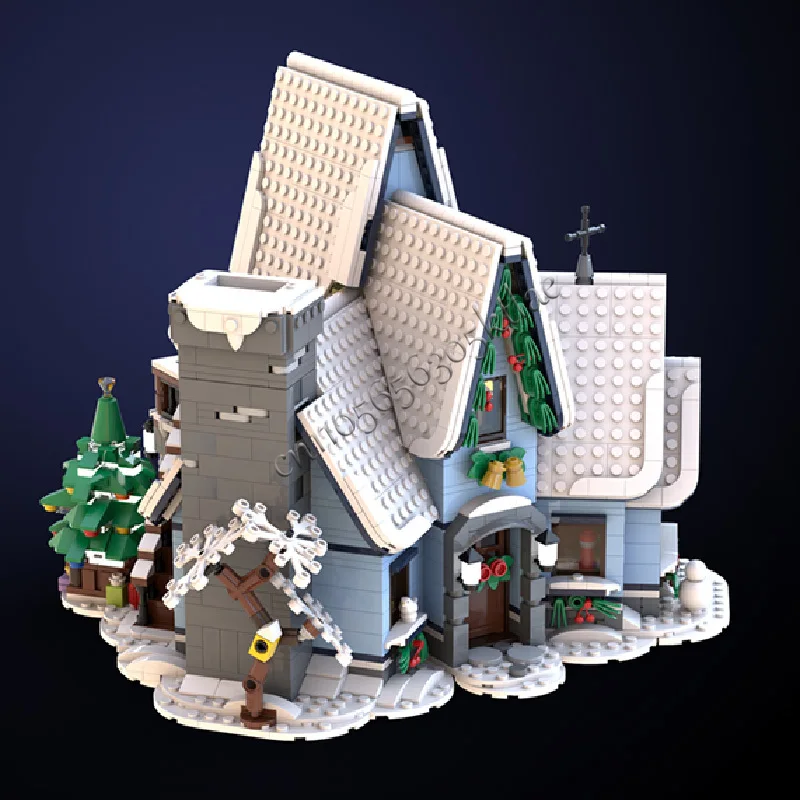 2297 PCS Exquisite Christmas Series House MOC Building Block Model Construction Set Bricks Children DIY Assembly Festival Gifts